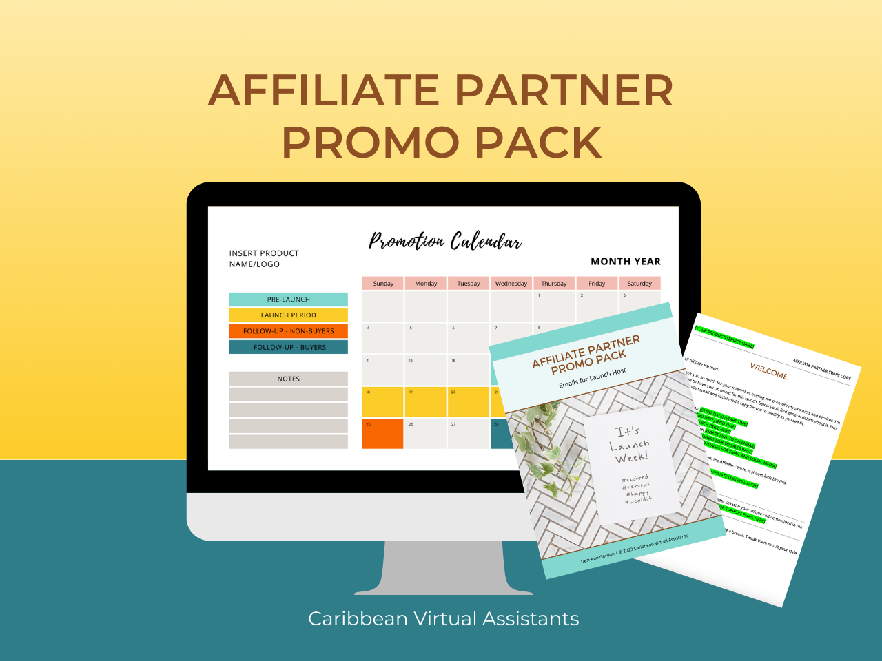 images of files in the affiliate partner promo pack